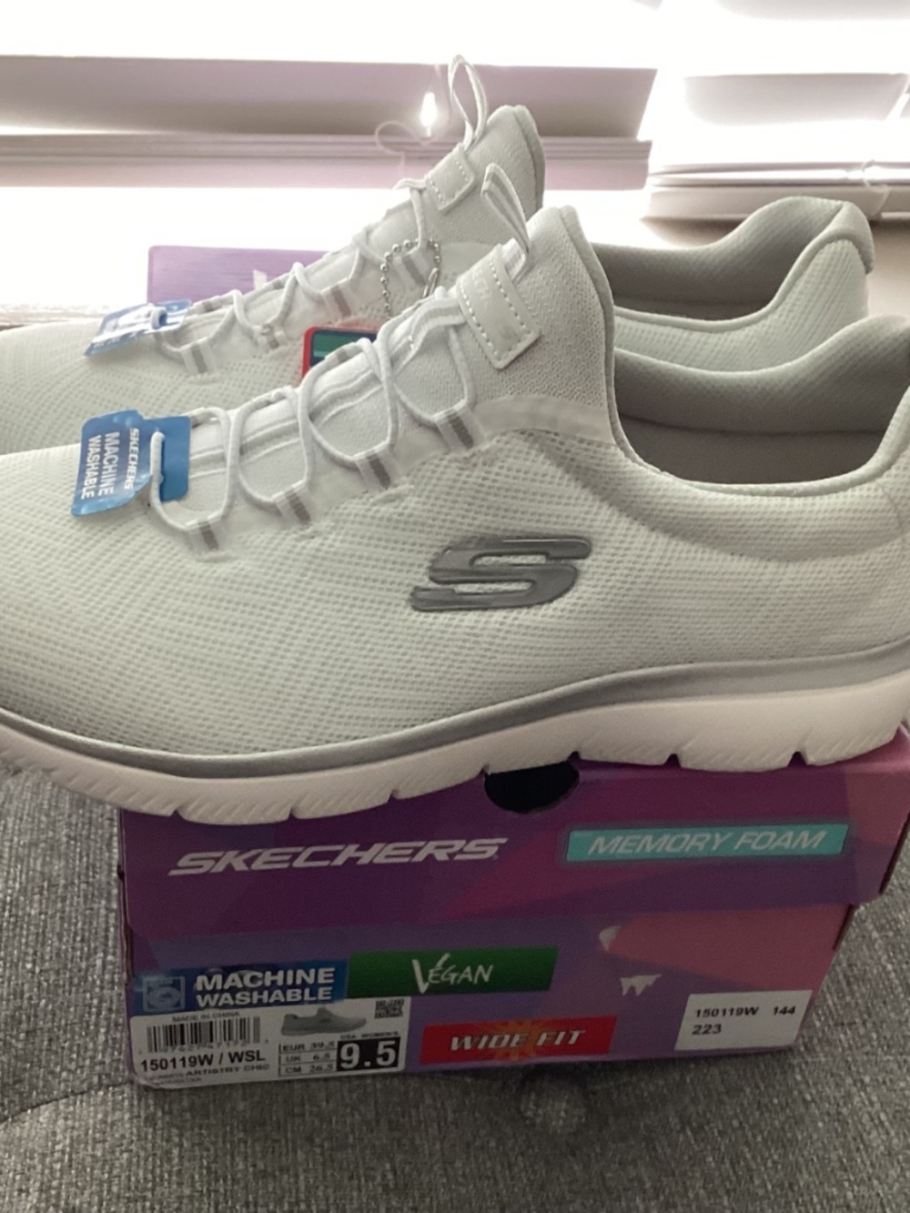 Skechers Women's Summit-Artistry Chic Wide Casual Sneakers, size 9.5 - Picture 8 of 11